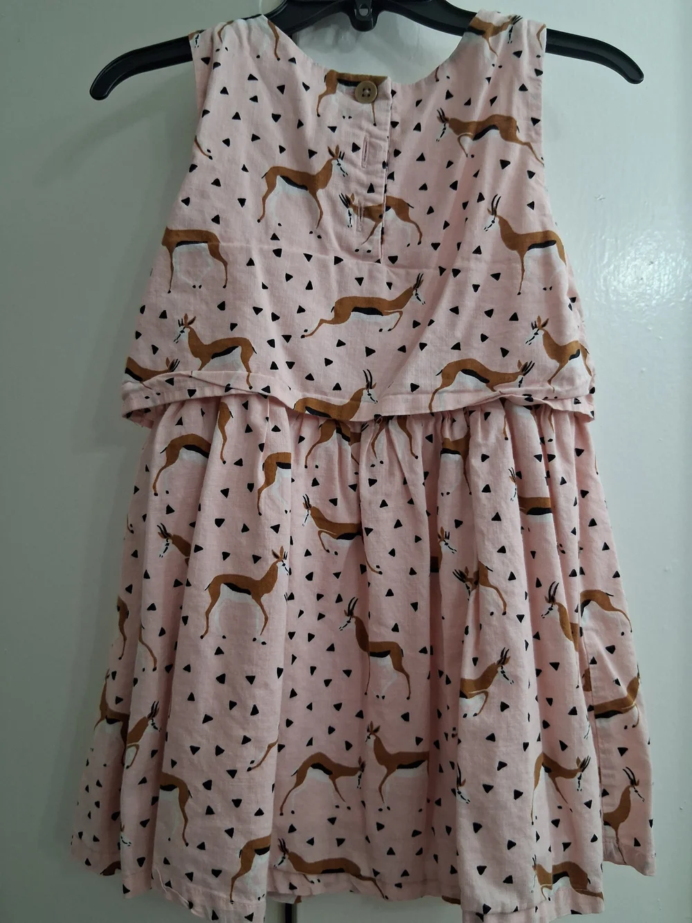 OshKosh B'gosh Pink Dress with Brown Deer Print